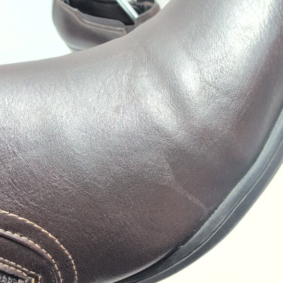 Natual Soul All Thru Comfort Kasta Espresso Brown Zip Up Pumps Women's 9M - Picture 3 of 8